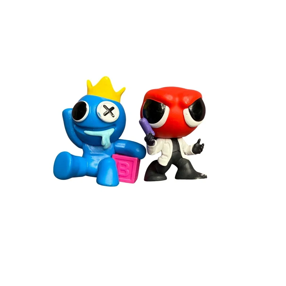 Lot of 2 Roblox Rainbow Friends Series 1 mini figures angry red monster blue guy